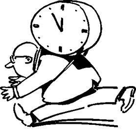 時間には余裕を持って! 時間には余裕を持って!